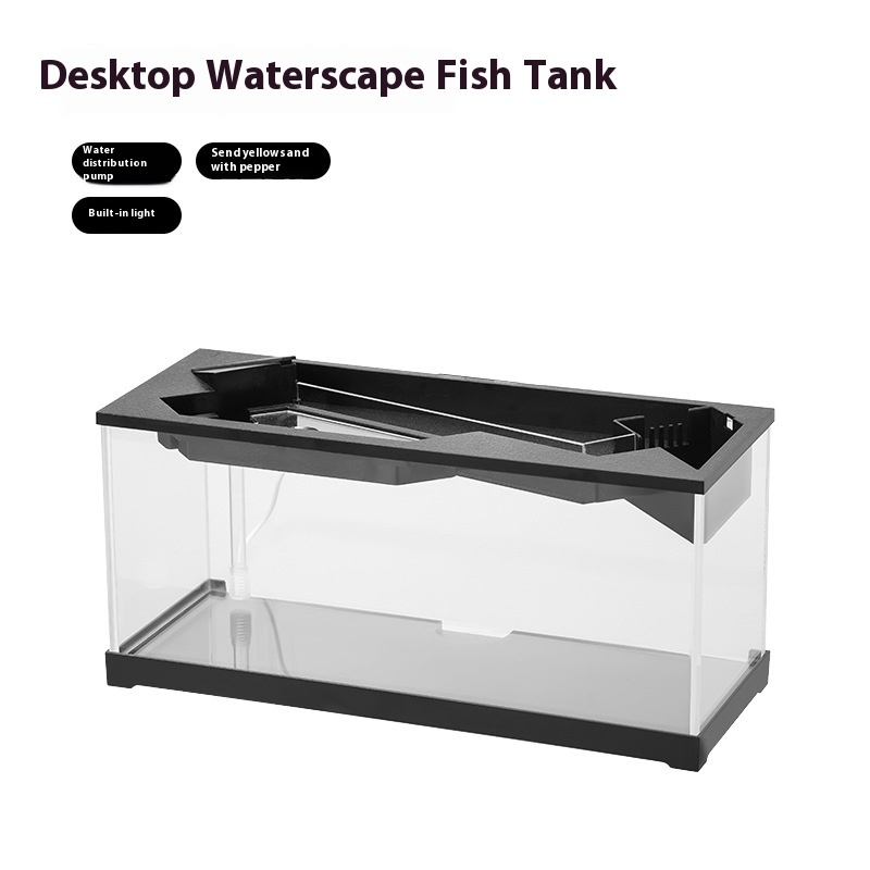 Acrylic Filter Circularly Heating Lighting Integrated Lazy Aquarium - Image 7